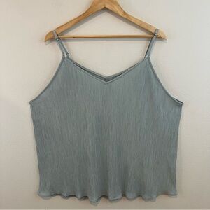 Hayden | Textured Light Green-Blue Camisole